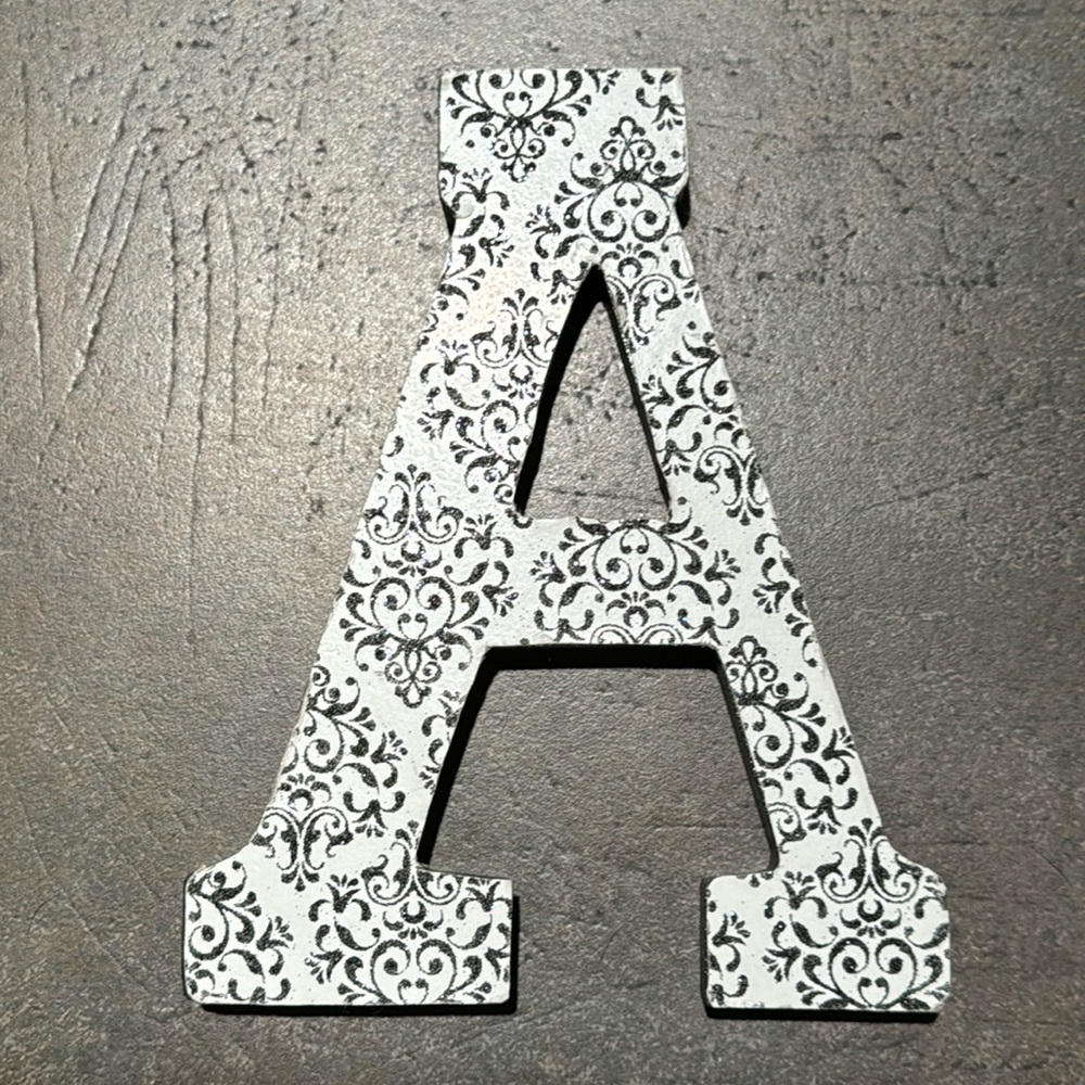 Initial A letter hanging wall decor shelf decor display dorm bedroom family room